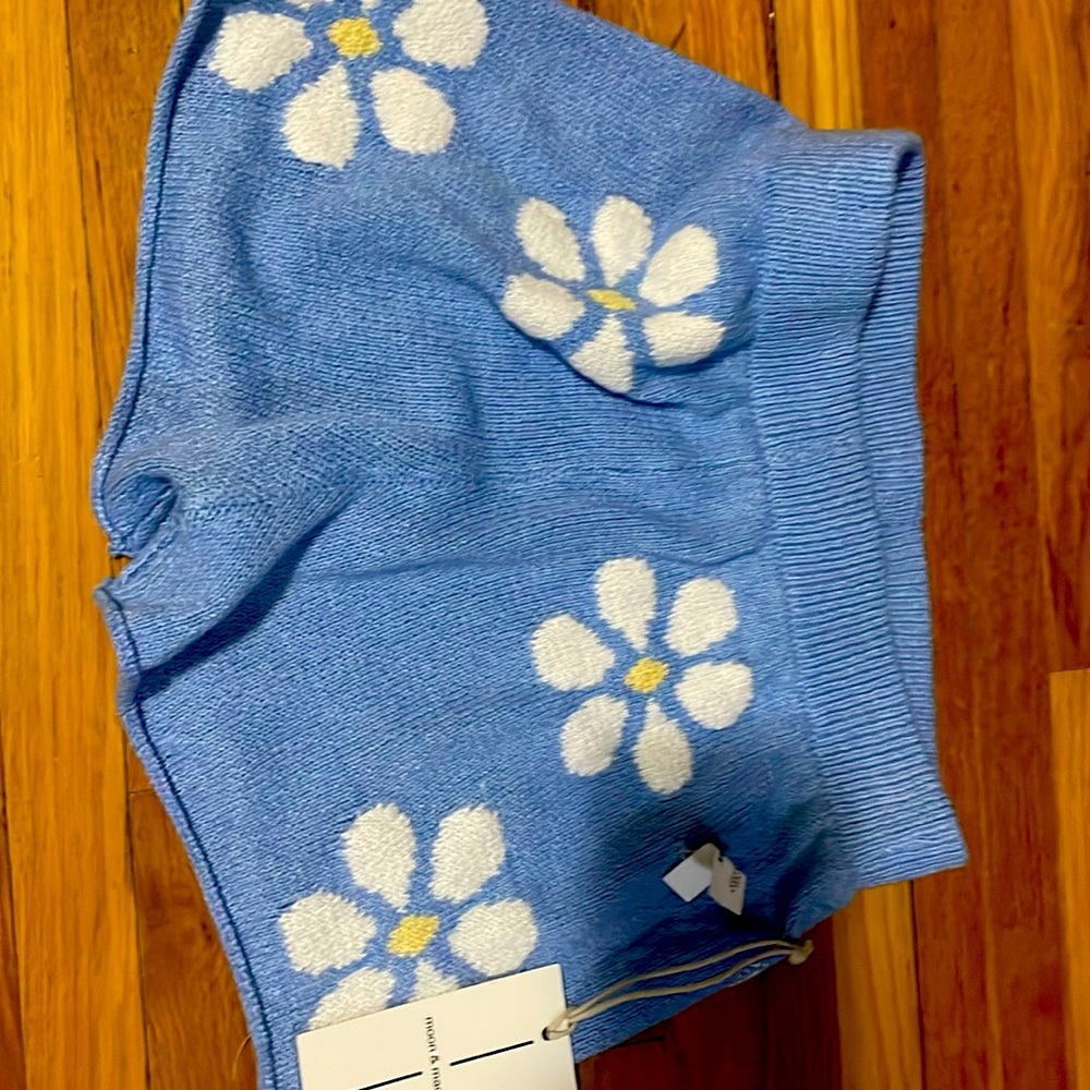 Periwinkle blue knit shorts size medium